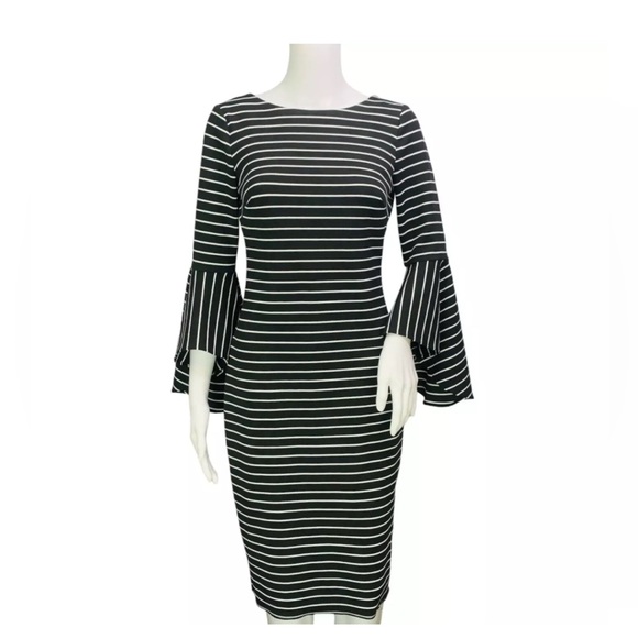 Calvin Klein Dresses & Skirts - Calvin Klein Women's size 12 Bell Flared Sleeves Sheath Dress NWOT